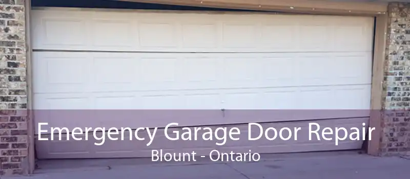 Emergency Garage Door Repair Blount - Ontario