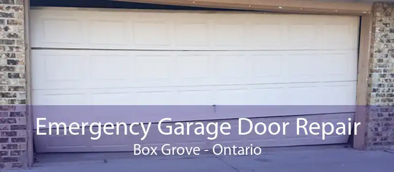 Emergency Garage Door Repair Box Grove - Ontario