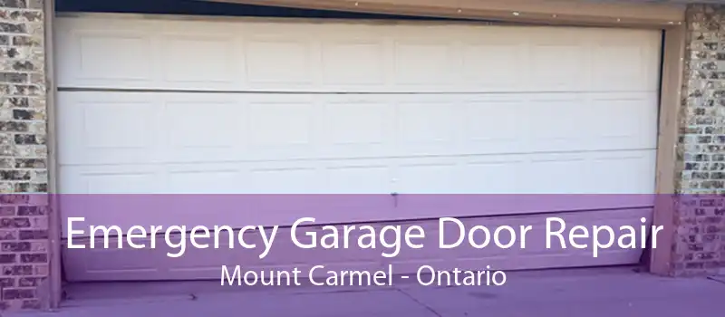 Emergency Garage Door Repair Mount Carmel - Ontario