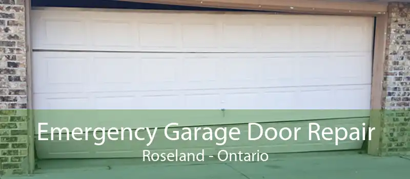 Emergency Garage Door Repair Roseland - Ontario