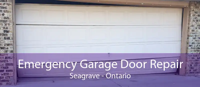 Emergency Garage Door Repair Seagrave - Ontario