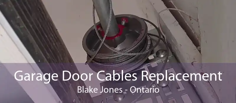 Garage Door Cables Replacement Blake Jones - Ontario