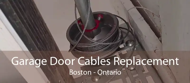 Garage Door Cables Replacement Boston - Ontario