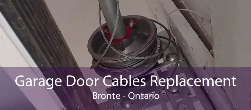 Garage Door Cables Replacement Bronte - Ontario