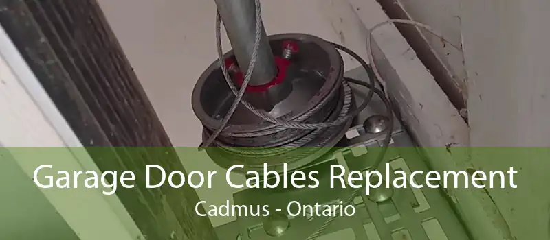 Garage Door Cables Replacement Cadmus - Ontario