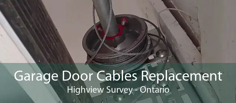 Garage Door Cables Replacement Highview Survey - Ontario
