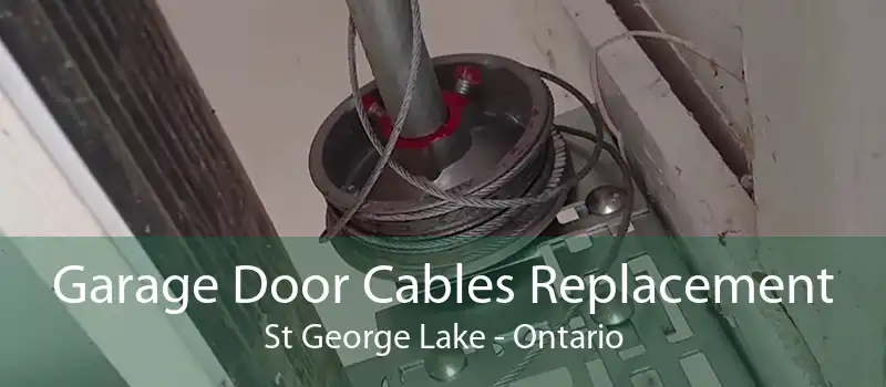 Garage Door Cables Replacement St George Lake - Ontario