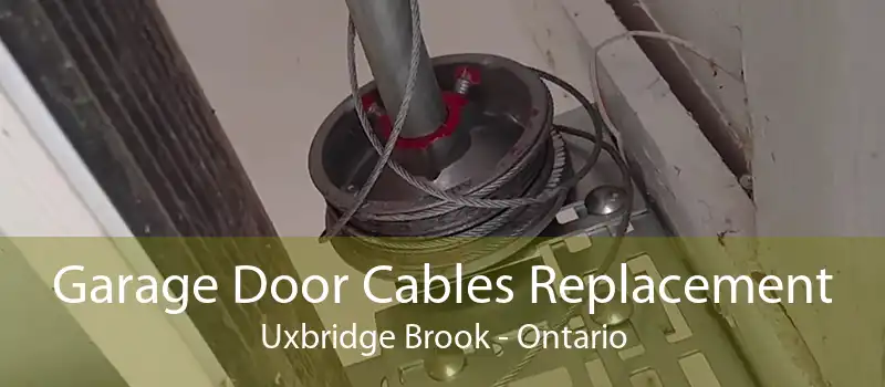 Garage Door Cables Replacement Uxbridge Brook - Ontario