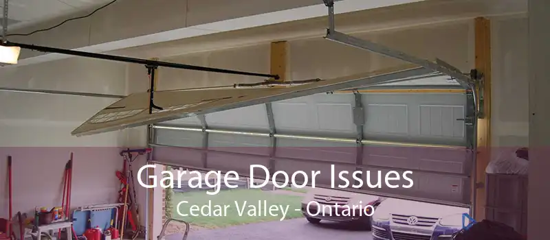 Garage Door Issues Cedar Valley - Ontario