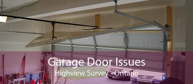Garage Door Issues Highview Survey - Ontario