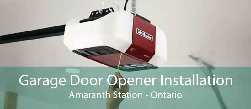 Garage Door Opener Installation Amaranth Station - Ontario