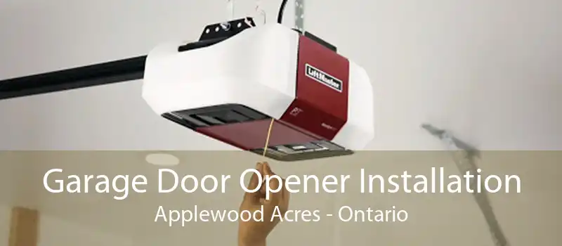Garage Door Opener Installation Applewood Acres - Ontario