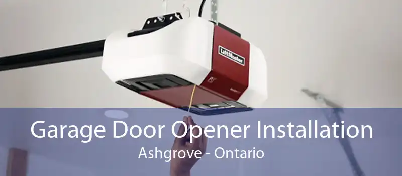 Garage Door Opener Installation Ashgrove - Ontario