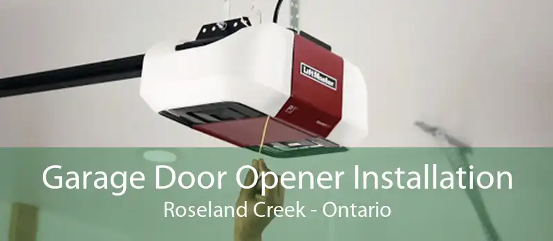 Garage Door Opener Installation Roseland Creek - Ontario