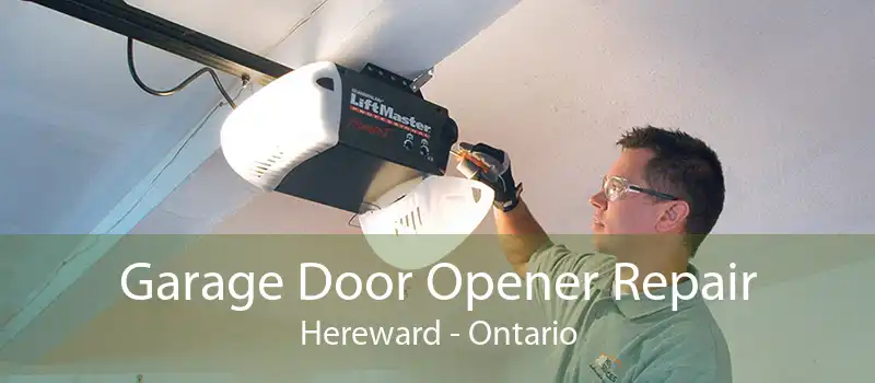 Garage Door Opener Repair Hereward - Ontario