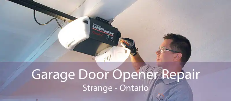 Garage Door Opener Repair Strange - Ontario