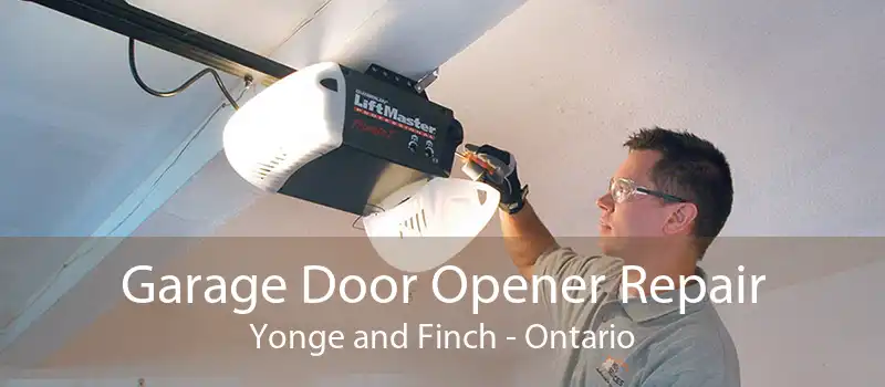 Garage Door Opener Repair Yonge and Finch - Ontario