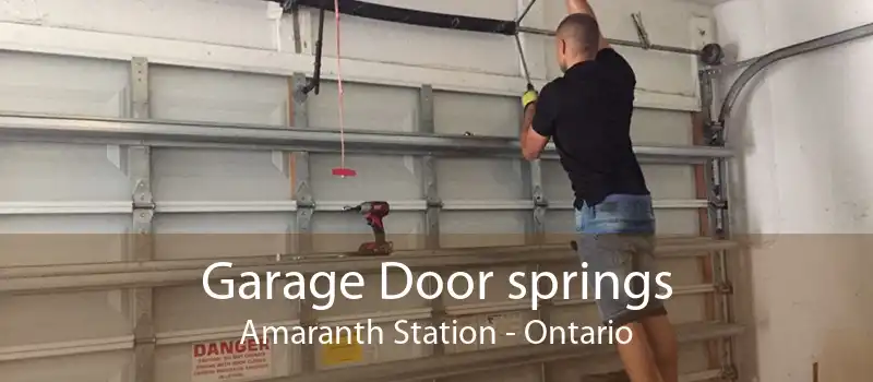 Garage Door springs Amaranth Station - Ontario