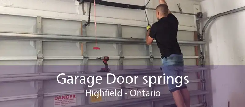 Garage Door springs Highfield - Ontario
