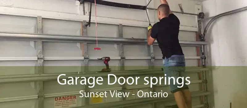 Garage Door springs Sunset View - Ontario