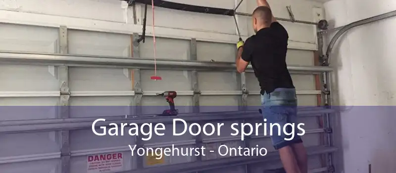 Garage Door springs Yongehurst - Ontario