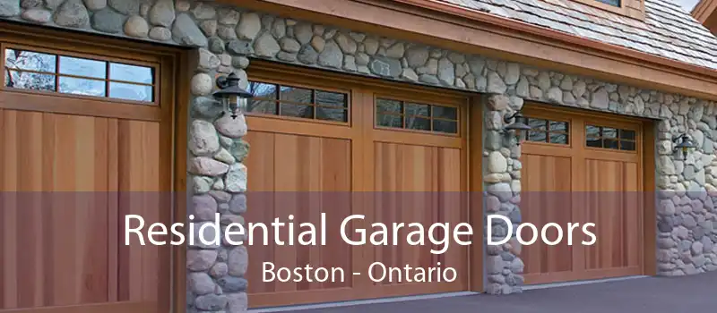 Residential Garage Doors Boston - Ontario