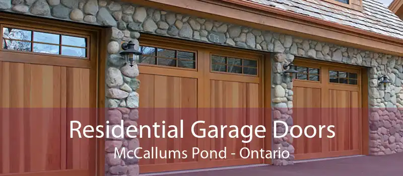 Residential Garage Doors McCallums Pond - Ontario