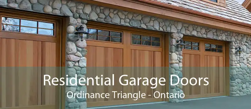 Residential Garage Doors Ordinance Triangle - Ontario